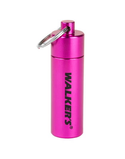 Walker's Ear Plug, Foam, 7 Pairs, Pink, Includes Case