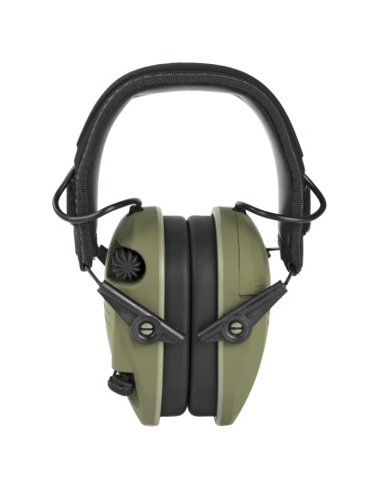 Walker's Razor, Electronic Earmuff, OD Green, 1 Pair, (2) Morale Patches Included