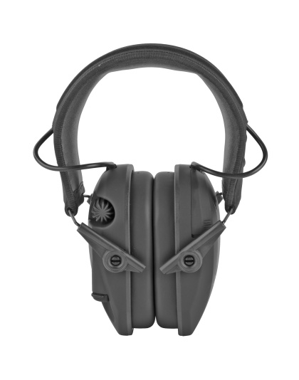 Walker's Razor, Freedom Slim Electronic Earmuff, US Flag Logo, Two Hi-Gain Omnidirectional Microphones, Low Noise/Frequency Tuned for Natural Sound Clarity, Hi-Def Sound Output w/ Audio Input Jack