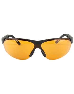 Walker's Elite, Shooting Glasses, 5 Position Adjustment, Polycarbonate Lenses, Amber, One Pair