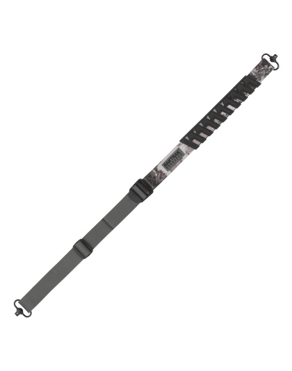 Allen Company TRAK Web Sling, Molded BAKTRAK Pad, Matte Finish, Veil Gray, Includes Sling Swivels