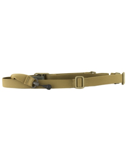 Blue Force Gear Vickers 221 Sling, 2-To-1 Point Sling, Coyote Brown, RED Swivel, Molded Acetal Adjuster