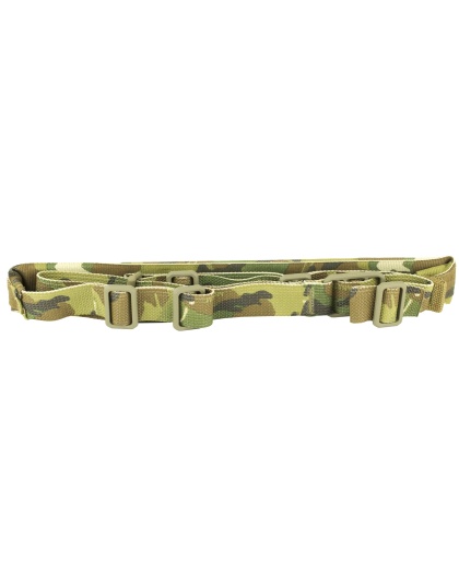 Blue Force Gear Vickers Sling, Padded, 2-Point Combat Sling, Multi-Cam, Molded Acetal Adjuster, No Quick Release, Attached with TriGlide instead of Loop Lock
