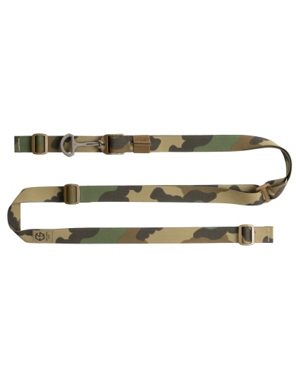 Edgar Sherman Design ESD Sling, 2-Point Combat Sling, 1" Webbing, Polymer Hardware, Matte Finish, M81 Woodland