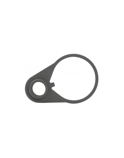 Noveske Quick Detach End Plate, Carbine Receiver End Plate with Quick Detach Sling Swivel Attachment, Black Finish
