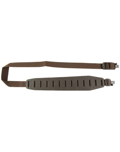 Quake Claw Standard 2.0, 2 Point Rifle Sling, Brown, Includes Hush Stalker II QD Metal Sling Swivels