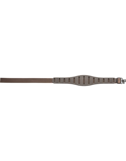 Quake Claw Contour, 2 Point Rifle Sling, Brown, Includes Hush Stalker II QD Metal Sling Swivels