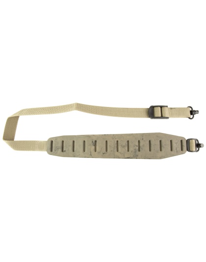 Quake Claw FlushCup 2.0, 2 Point Rifle Sling, Sand Camo, Includes QD Flush Cup Swivels