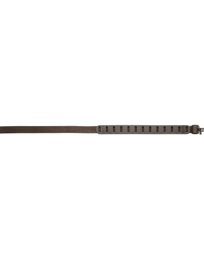 Quake Claw Slimline, 2 Point Rifle Sling, Brown, Includes Hush Stalker II QD Metal Sling Swivels