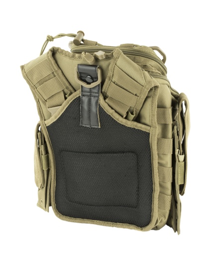 NcSTAR First Responder Utility Bag, Nylon, Tan, MOLLE / PALS Webbing, Rear Concealed Carry Pocket, Shoulder Strap