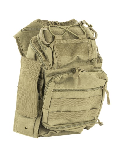 NcSTAR First Responder Utility Bag, Nylon, Tan, MOLLE / PALS Webbing, Rear Concealed Carry Pocket, Shoulder Strap