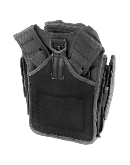 NcSTAR First Responder Utility Bag, Nylon, Gray, MOLLE / PALS Webbing, Rear Concealed Carry Pocket, Shoulder Strap