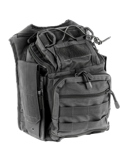 NcSTAR First Responder Utility Bag, Nylon, Gray, MOLLE / PALS Webbing, Rear Concealed Carry Pocket, Shoulder Strap
