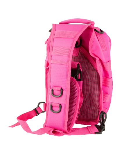 NcSTAR Shoulder Sling Utility Bag, Pink, Main Zippered Compartment Measures 11.0"x8.0"x3.5"
