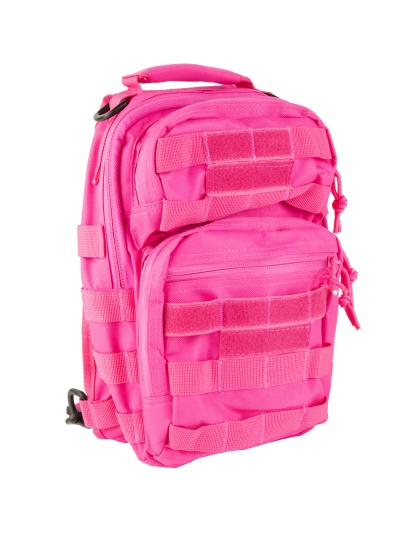 NcSTAR Shoulder Sling Utility Bag, Pink, Main Zippered Compartment Measures 11.0"x8.0"x3.5"
