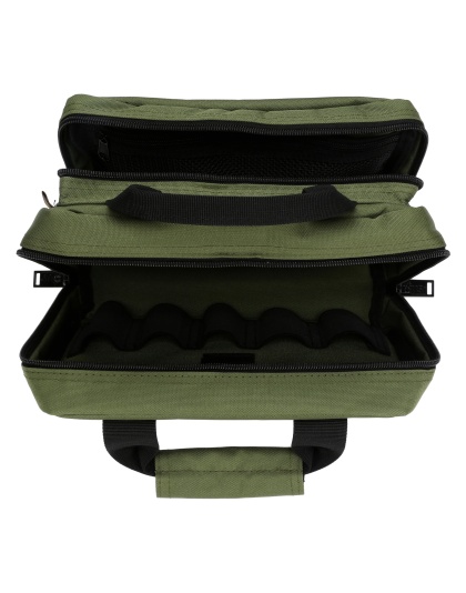 US PeaceKeeper Macro Mini Range Bag, 13.5"x9.5"x3", Ripstop Nylon and 1000 Denier Nylon, Olive Drab Green