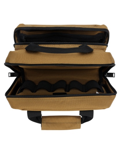 US PeaceKeeper Macro Mini Range Bag, 13.5"x9.5"x3", Ripstop Nylon and 1000 Denier Nylon, Tan
