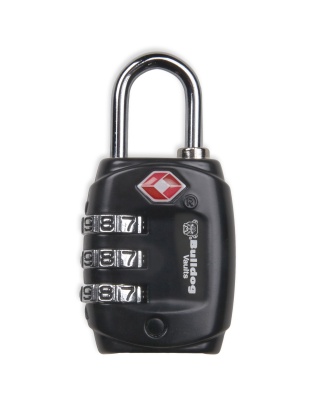 Bulldog Cases TSA Lock w/Steel Shackle, Black Finish, This is Not A California Compliant Locking Device