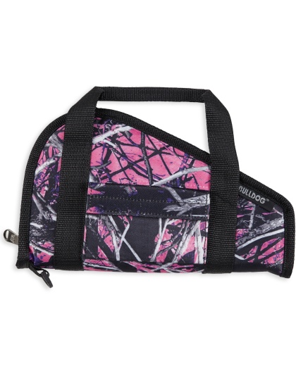 Bulldog Cases Single Handgun Rug, Small, Muddy Girl Camo Finish, Nylon, Velcro Accessory Pocket