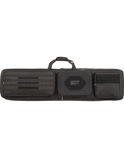 Bulldog Cases Double Suppressor Tactical Rifle Bag, 52", Poly Oxford Nylon Material, Black