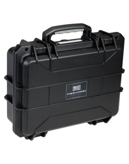 Evolution Outdoor Liberator, Double Pistol Case, 14.9"X11.8"X5.4", Polypropylene Construction, Black