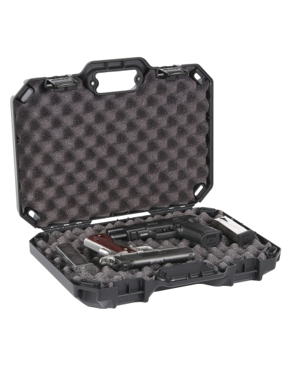 Plano Tactical Gun Case, Pistol Case, 18.25x13.88x4.75, Matte Finish, Black