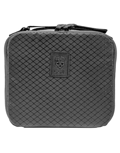 Grey Ghost Gear Pistol Case, Black, Adjustable Carry Strap, Internal Zippered Mesh Pocket, Holds Full Size Pistol and Two Magazines