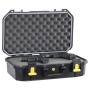 Plano All Weather 2, 2 Pistol Case, 18"x10"x5", Pluck to Fit Foam, Black and Yellow