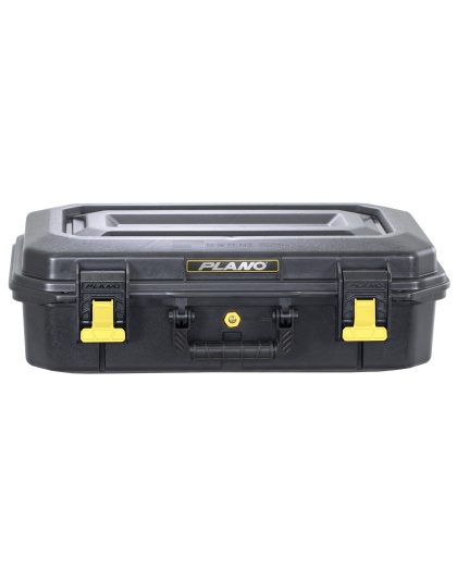 Plano All Weather 2, 2 Pistol Case, 18"x10"x5", Pluck to Fit Foam, Black and Yellow