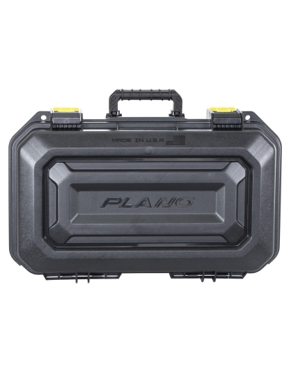 Plano All Weather 2, 2 Pistol Case, 18"x10"x5", Pluck to Fit Foam, Black and Yellow