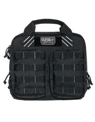 GPS Tactical, Range Bag, Black, Soft, Up To 2 Pistols