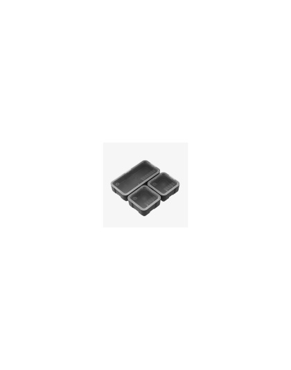 Magpul Industries DAKA Bins, 2X2 and 2X4 Set, Compatible with DAKA GRID Organizer Panels, 2X2 Measures 3.2"x3.2"x1.3" and 2X4 Measures 3.2"x6.9"x1.3" Internal, Matte Finish, Black, (1)-2X4 Bin and (2)-2X2 Bins Included