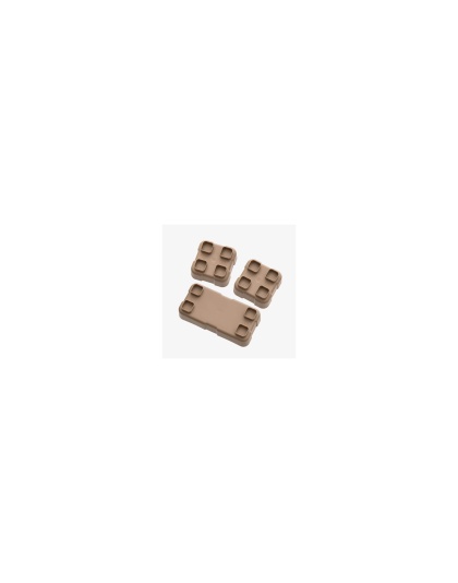 Magpul Industries DAKA Bins, 2X2 and 2X4 Set, Compatible with DAKA GRID Organizer Panels, 2X2 Measures 3.2"x3.2"x 1.3" and 2X4 Measures 3.2"x6.9"x1.3" Internal, Matte Finish, Flat Dark Earth, (1)-2X4 Bin and (2)-2X2 Bins Included