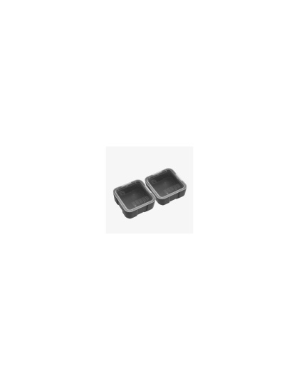 Magpul Industries DAKA Bins, 2X2, Compatible with DAKA GRID Organizer Panels, Matte Finish, Black, 3.2"x3.2"x1.3" Internal, (2)-2X2 Bins Included