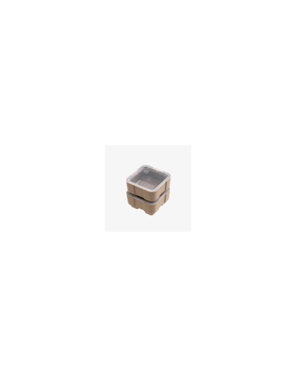 Magpul Industries DAKA Bins, 2X2, Compatible with DAKA GRID Organizer Panels, Matte Finish, Flat Dark Earth, 3.2"x3.2"x1.3" Internal, (2)-2X2 Bins Included