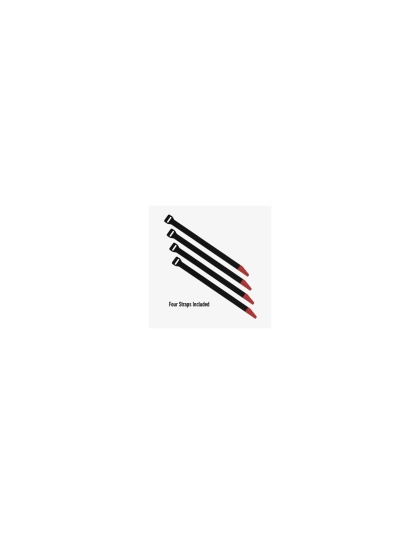 Magpul Industries DAKA Gear Straps, Compatible with All DAKA GRID Organizer Systems, 12"x.75", Matte Finish, Black and Red, 4 Straps Included
