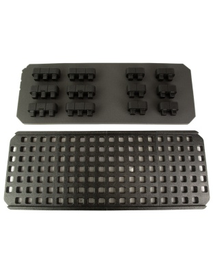 Magpul Industries DAKA GRID Organizer, Fits Plano All Weather 2 36", Matte Finish, Black, Includes (6)-Triple Blocks, (6)-Double Blocks and Replacement Base Foam