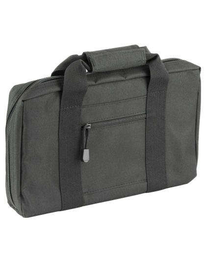 NcSTAR Discreet Pistol Case, Nylon, Black, Two Padded Handgun Compartments, Six Elastic Magazine Loops, Carry Handle