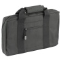 NcSTAR Discreet Pistol Case, Nylon, Black, Two Padded Handgun Compartments, Six Elastic Magazine Loops, Carry Handle