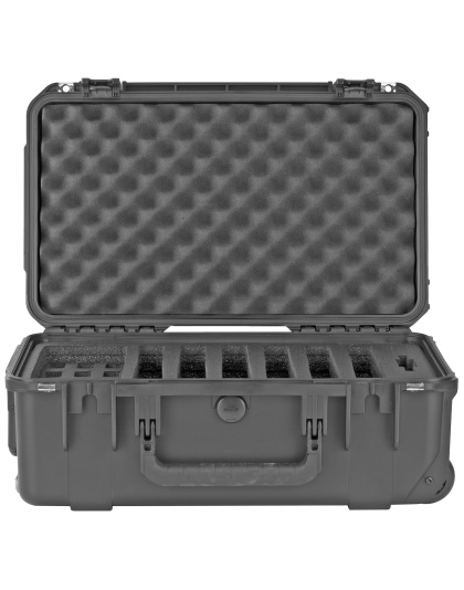 SKB Sports iSeries, Six Handgun, Polypropylene Copolymer Resin, Black Color, 20.40" L x 11.40" W x 7.50" D