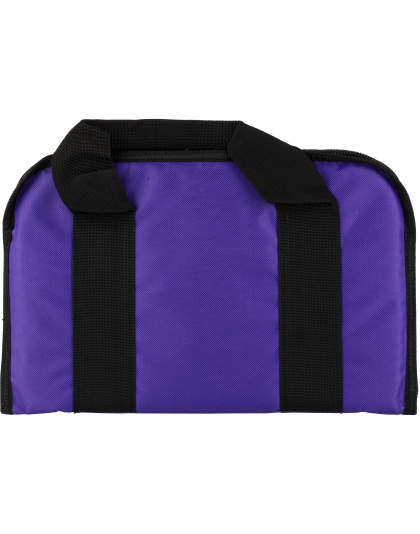 US PeaceKeeper Attache, Pistol Case, 12.5"x6.5", 600 Denier Polyester, Purple