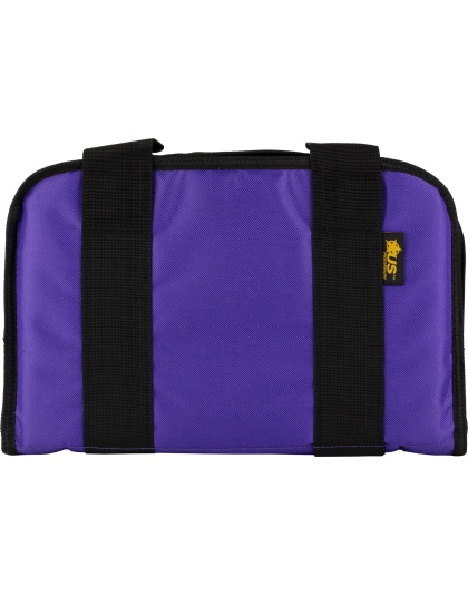 US PeaceKeeper Attache, Pistol Case, 12.5"x6.5", 600 Denier Polyester, Purple