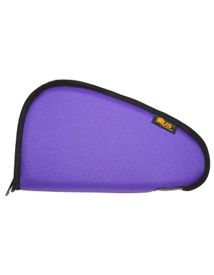 US PeaceKeeper Pistol Case, 11"x6", 600 Denier Polyester, Purple