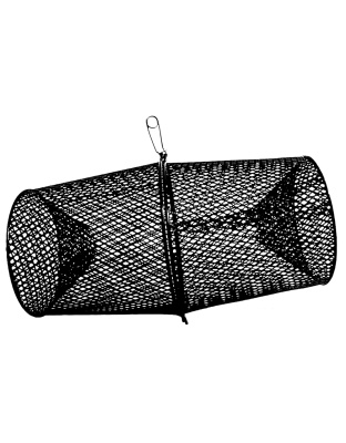 Frabill Torpedo Trap - Black Minnow Trap - 10" x 9.75" x 9"