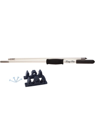 Panther 10 King Pin Anchor Pole - 2-Piece - White