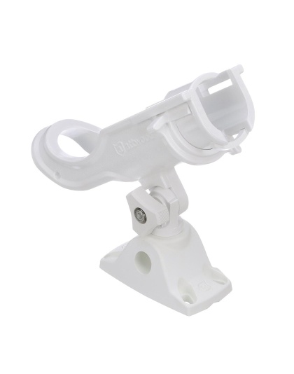 Attwood Heavy-Duty Adjustable Rod Holder w/Combo Mount - White