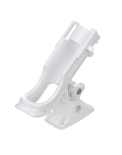 Attwood Heavy-Duty Adjustable Rod Holder w/Combo Mount - White