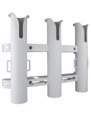Sea-Dog Triple Threat Three Pole Rod Holder - White