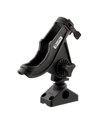 Scotty 280 Bait Caster/Spinning Rod Holder w/241 Deck/Side Mount - Black