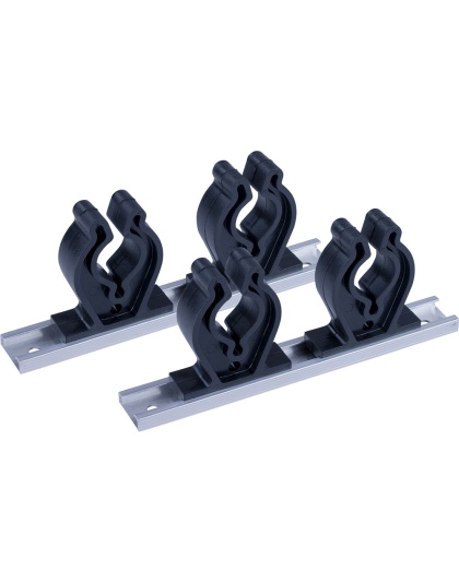 Sea-Dog Track Rod Holder - 7" Tracks - 4 Rod Clips